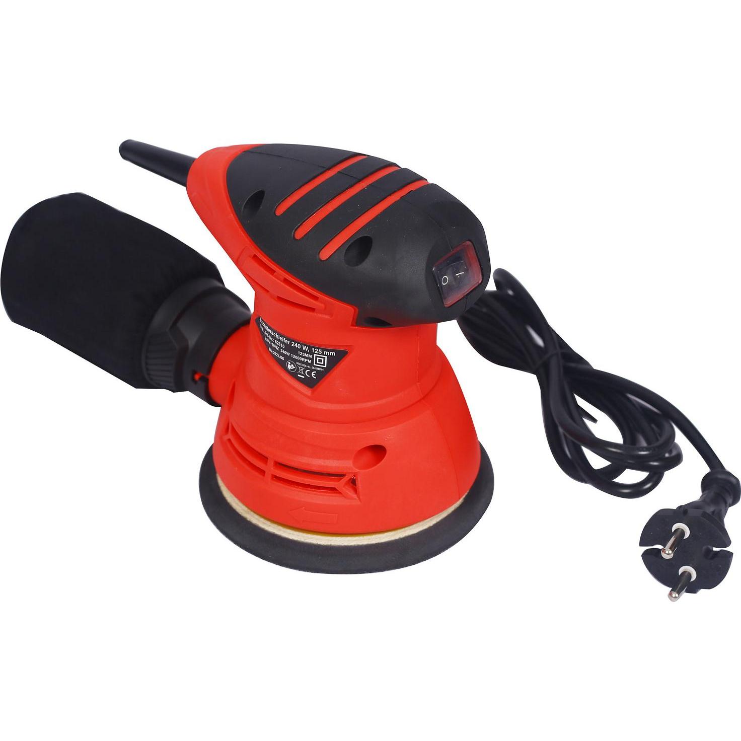 Wiltec, Schleifmaschine + Poliermaschine, Exzenterschleifer 250W Ø125mm Schleifmaschine Schleifer Schleifgerät (Exzenter...