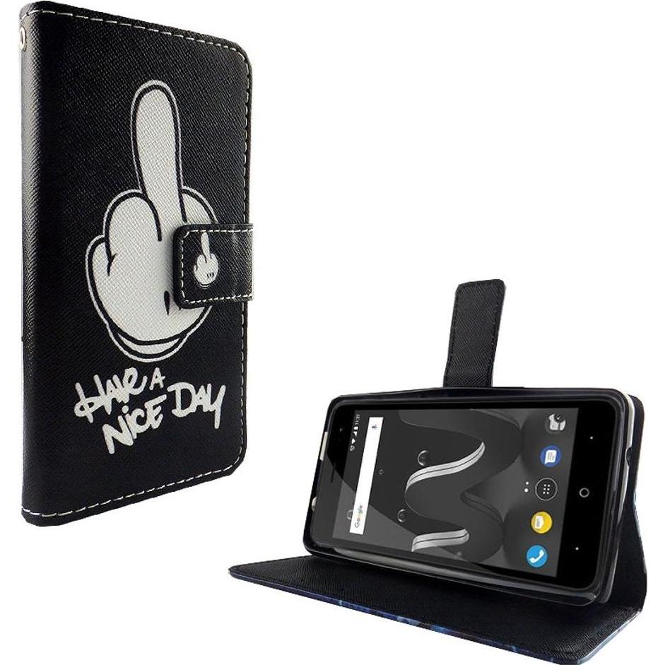 Thumbnail - König Design Hülle Handy Schutz für Wiko Jerry 2 Case Cover Tasche Wallet Etui Handyhülle Neu (Wiko Jerry 2), Smartphone...