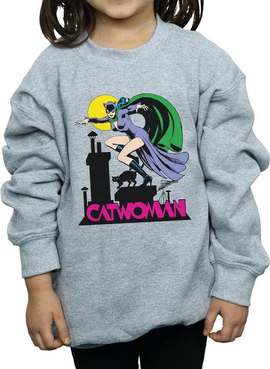 Produktbild Catwoman Text Logo Sweatshirt Mädchen (140, 146)
