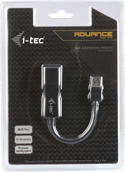 Image du produit i-tec USB 2.0 zu (USB, RJ45 (1x))