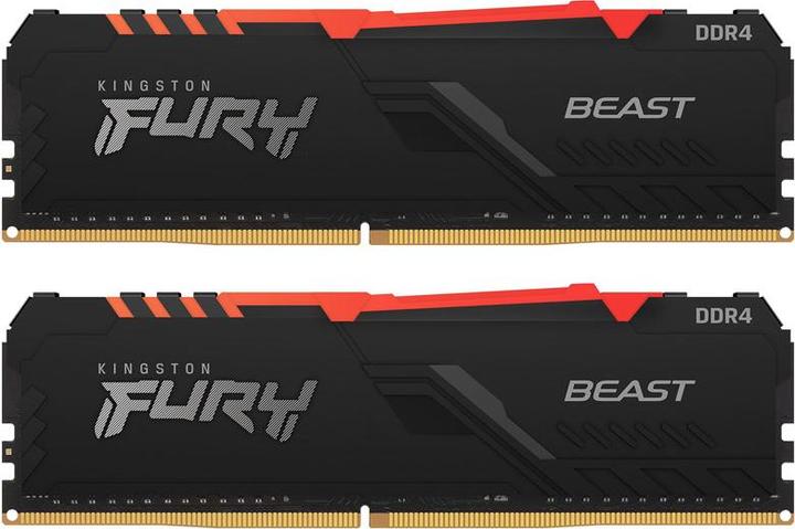 Produktbild Kingston FURY Beast RGB (2 x 16GB, 3600 MHz, DDR4-RAM, DIMM)