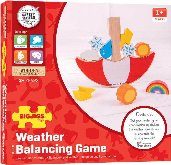 Actual product image Bigjigs Wooden Balance Game Weather