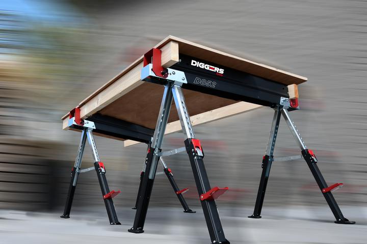 Productafbeelding Diggers Tools DIGGERS DIG869 Sägebock 600 kg mit verstellbaren Beinen 2 Stück (45 cm, 120 cm)