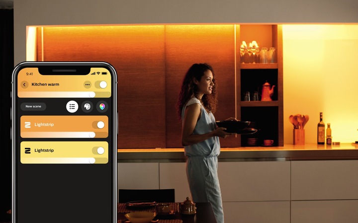 Produktbild Philips Hue Lightstrips Basis (RGBW, 200 cm, Indoor)