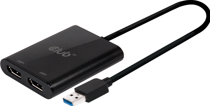 Produktbild Club 3D CSV-1477 USB A auf DisplayPort (DP, 9.30 cm)