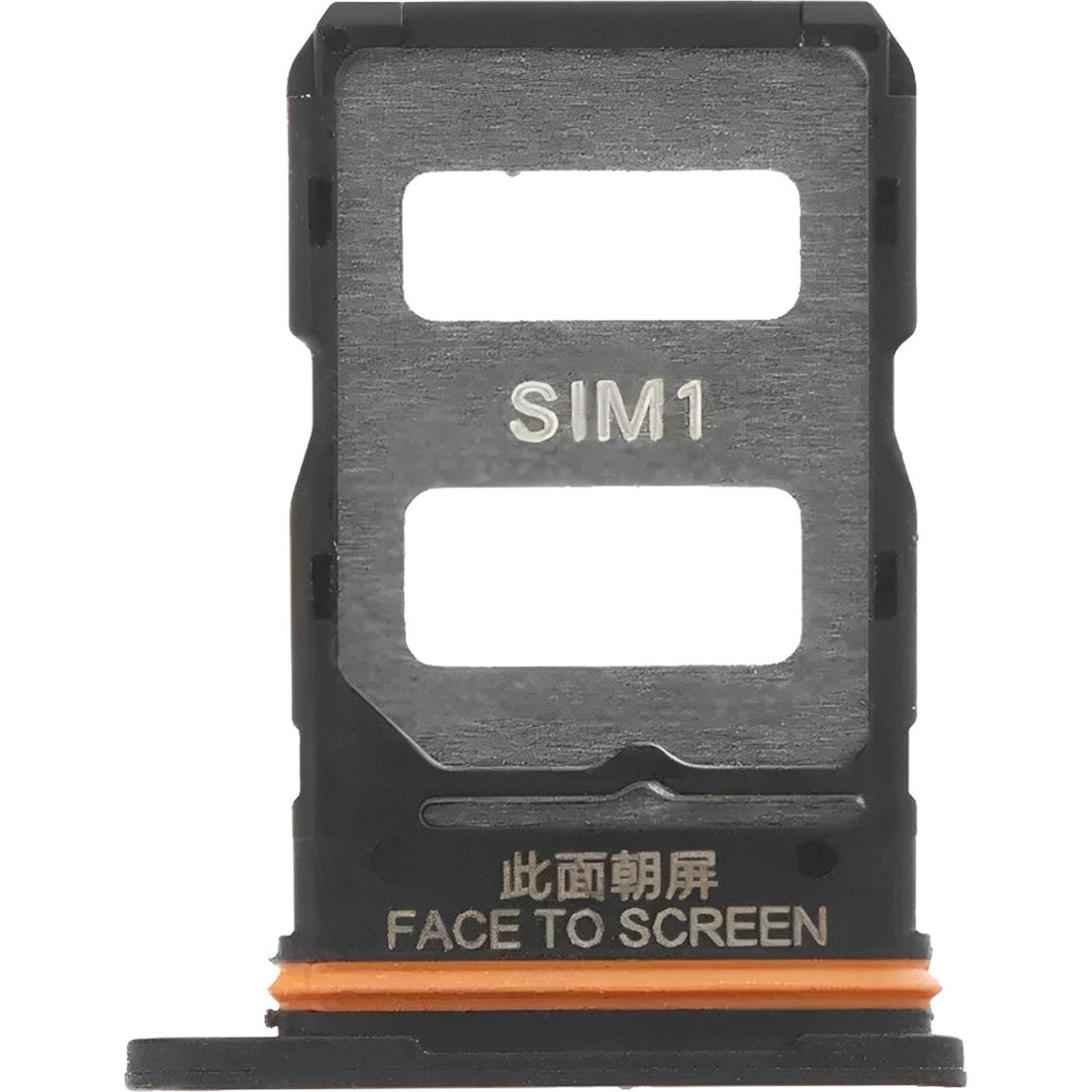 Clappio SIM-Kartenhalter Ersatzteil (Xiaomi Poco F6), Mobilgerät Ersatzteile, Schwarz