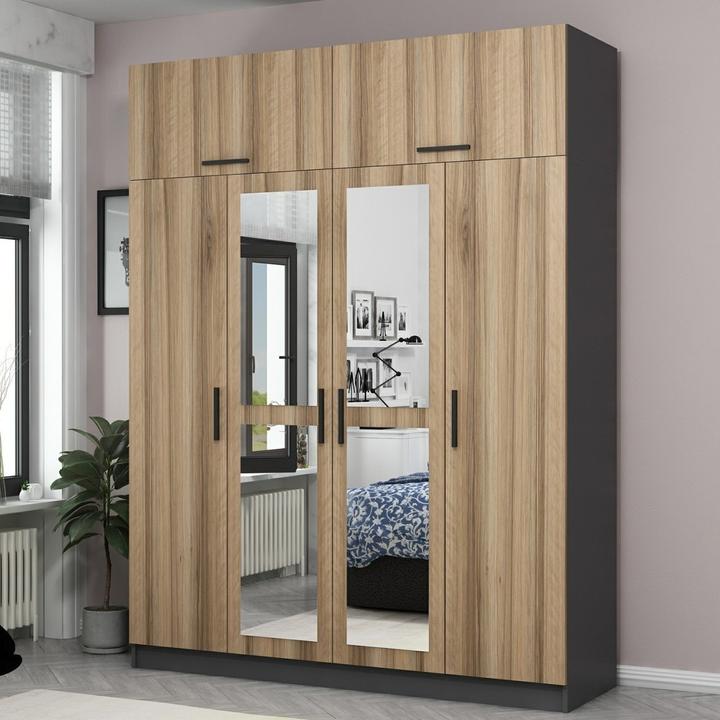 Immagine prodotto Skye Decor Kale Mirror Luxe Wardrobe (180 x 52 x 235 cm)