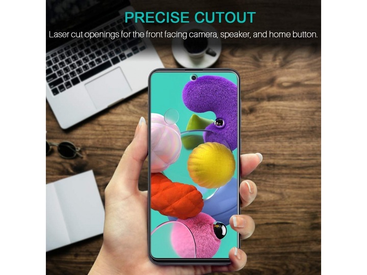 Produktbild Screenguard Samsung Galaxy A51 4G Panzerglas Schutzfolie Case Friendly Design (1 Stück, Samsung Galaxy A51)