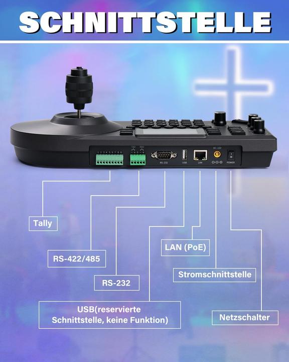 Produktbild FoMaKo SDI PTZ Kamera-Set mit KI-Tracking und 30x Zoom