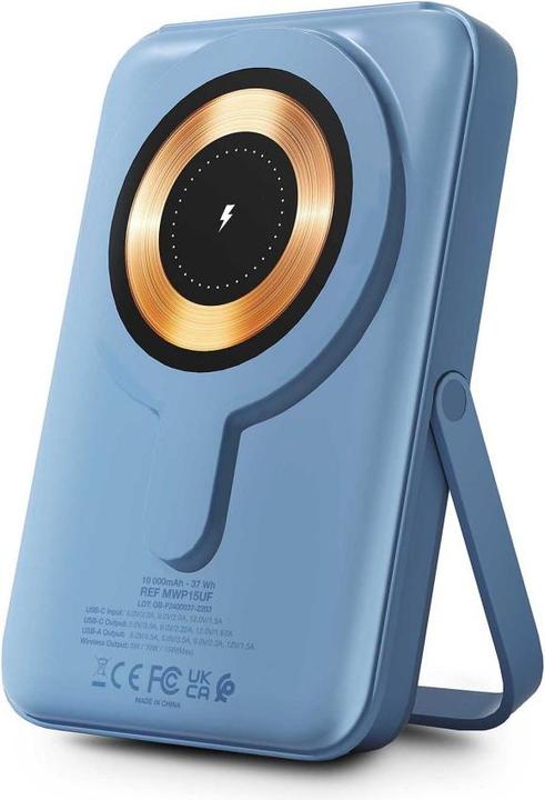 Productafbeelding Urban Factory WIFI MAGNEE POWERBANK 10.000MAH BLAUW (10000 mAh)