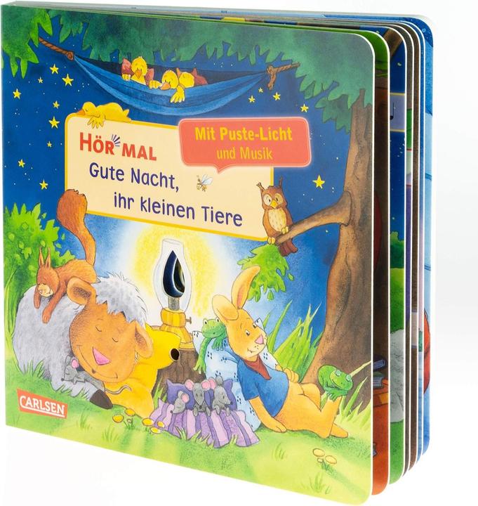 Produktbild Hör mal (Soundbuch): Mach mit - Pust aus: Gute Nacht, ihr kleinen Tiere (Deutsch, Kerstin M. Schuld, 2020)
