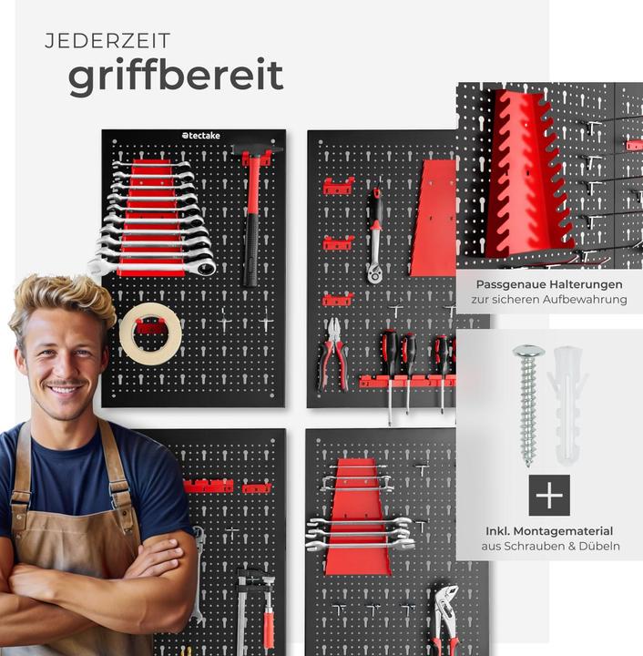 Image du produit tectake Werkzeuglochwand