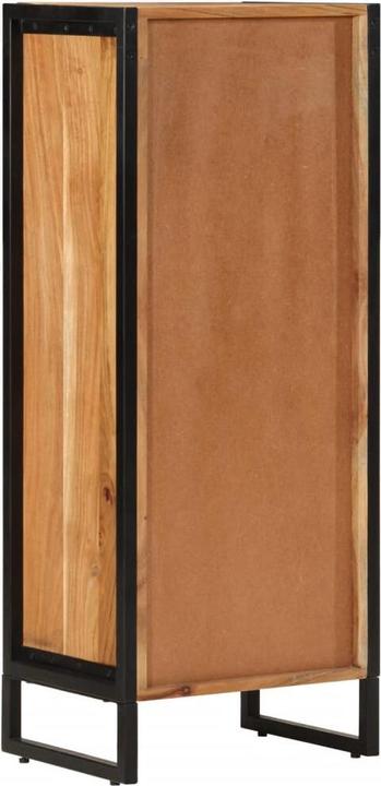 Produktbild vidaXL Badschrank Akazie und Eisen (40 x 30 x 100 cm)