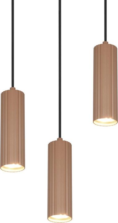 Immagine prodotto Trio 367730365 Soka GU10 Pendelleuchte 3-fach ⌀28cm Coffee (GU10)