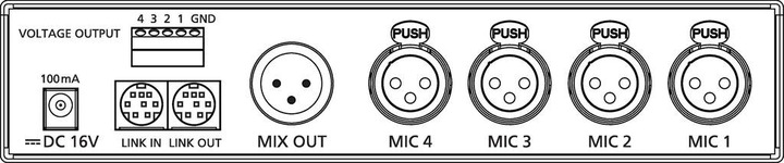 Actual product image JTS Microphone Mixer CS-4 (Studio- and Livemixer)