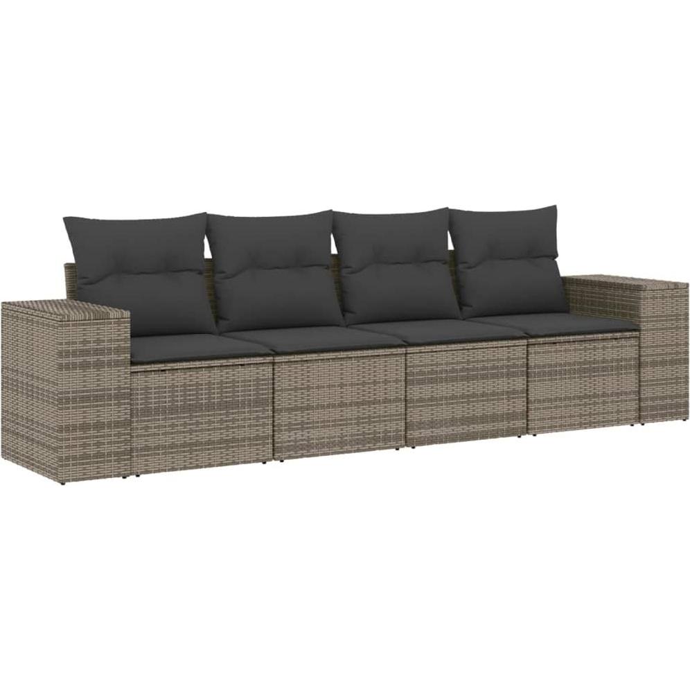 VidaXL, Gartenlounge, 10-tlg. Garten-Lounge-Set mit Kissen
