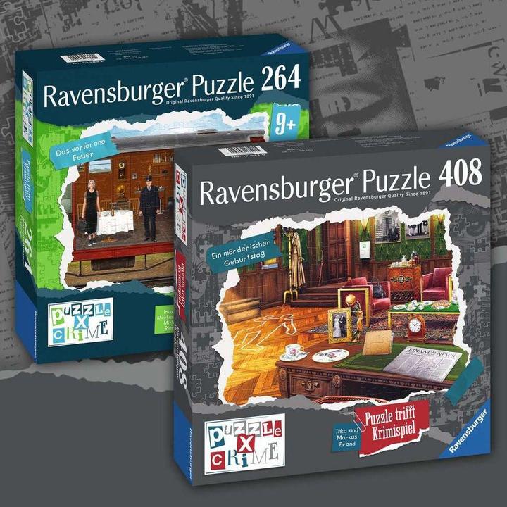 Productafbeelding Ravensburger Puzzel X Crime Kids: Overval op de trein (264 onderdelen)