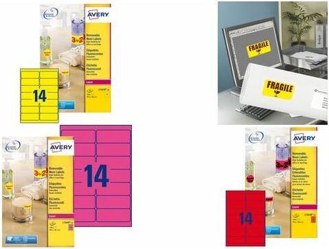 Actual product image Avery High Visibility Labels