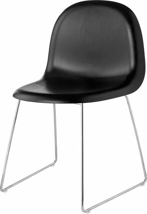 Gubi 3D Dining Chair Sledge Wood Shell Stuhl