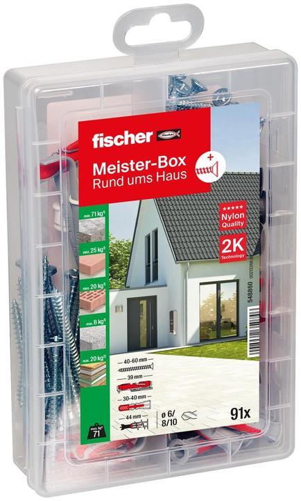 Produktbild Fischer Meister-Box Rund ums Haus + S (91 Stk.)