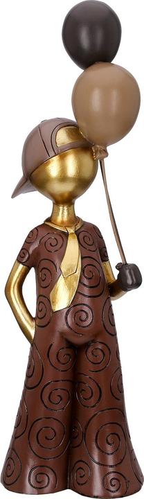 Brown, Dark grey, Gold colors