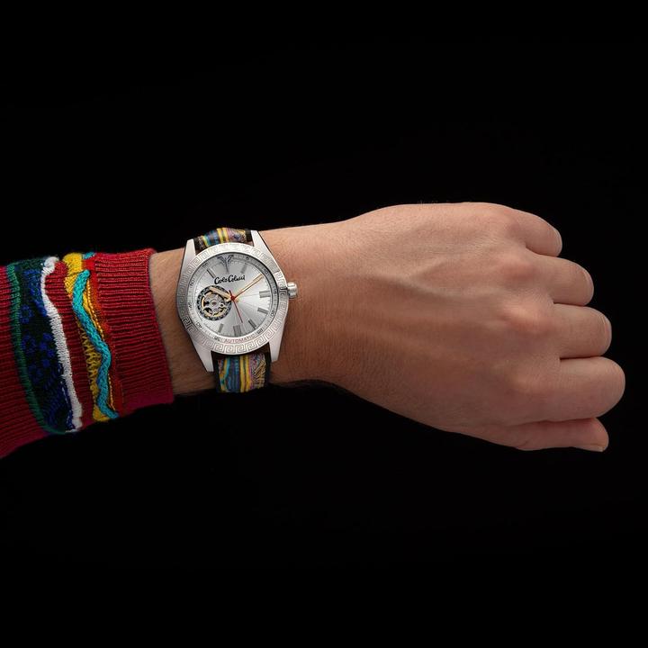 Produktbild Carlo Colucci Analoge Quarzuhr mit Silikonarmband (Analoguhr)