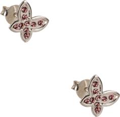 Out of the blue Oorbellen 925 Sterling zilver, vlinder (925 Sterling zilver)