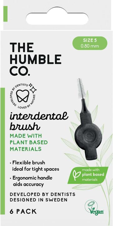 Actual product image The Humble Co. Humble Interdentalbürste pflanzenbasiert, grün Grösse 5 (0.8 mm) 6 Stk. (6 x, 0.80 mm)