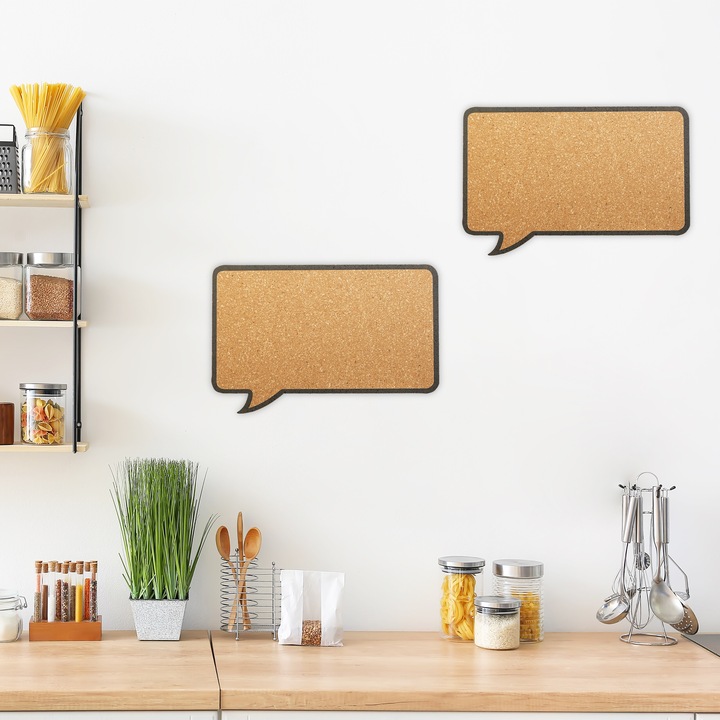 Actual product image Relaxdays 2x cork pin board (Bulletin board)
