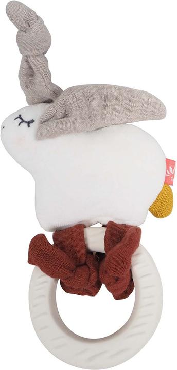 Tikiri Babyrassel Einhorn - Naturkautschuk Rassel Mit Knister-Schweif Ab 0 Monaten