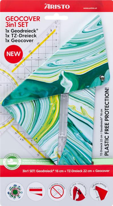 Produktbild Aristo Geocover 16 cm, basic mit Geodreieck® AR1552 (16 cm, Kunststoff)