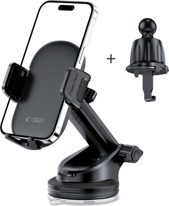Actual product image Tech-Protect V7 car phone holder for cockpit / air vent - black