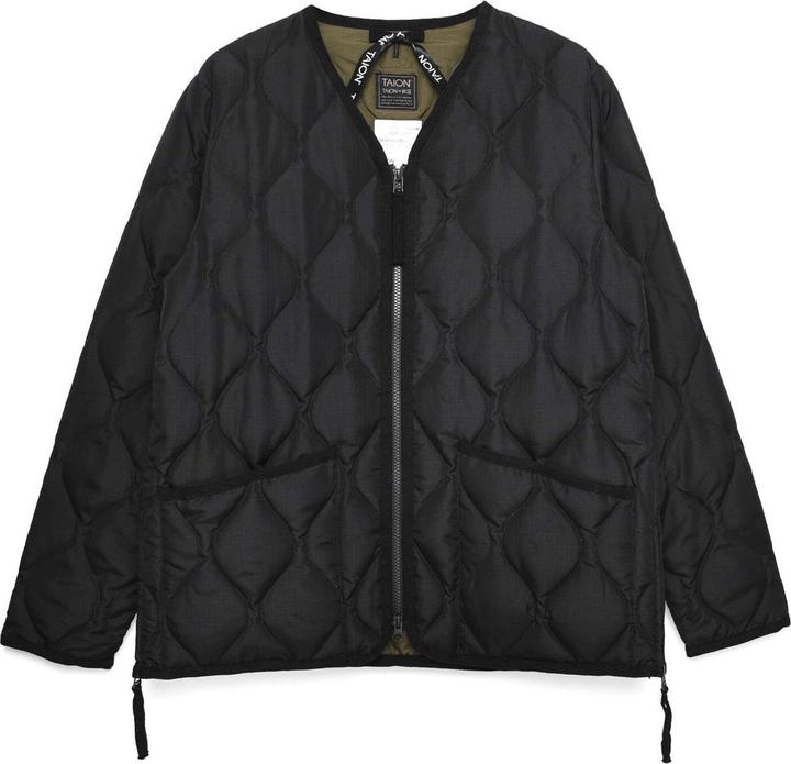 Actual product image Taion miitary v-neck zip jacket (L)