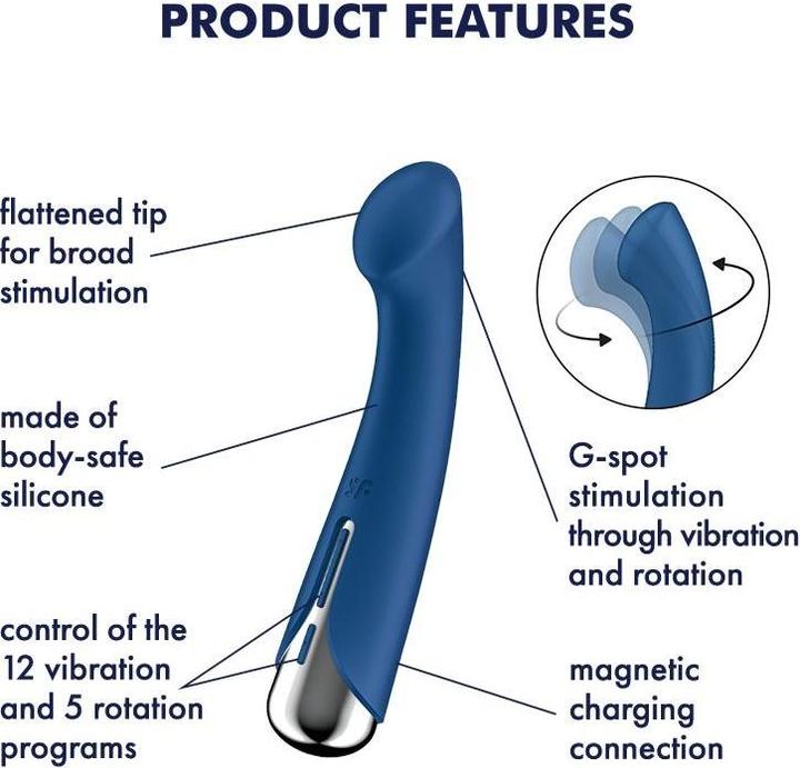 Produktbild Satisfyer Spinning G-Sport 1 Rotator Vibrator Blau