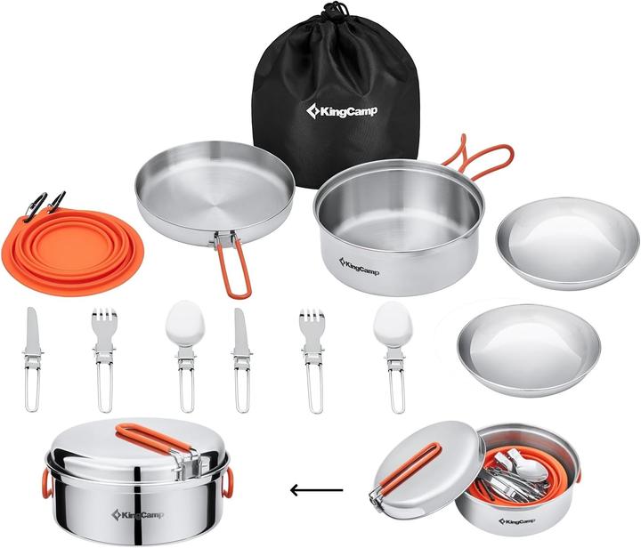 Produktbild Kingcamp Camping Kochgeschirr Set (17pcs, 2 Personen)