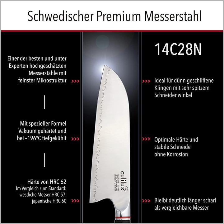 Produktbild Culilux Kobe N63 Santoku Messer 18 cm (18 cm)