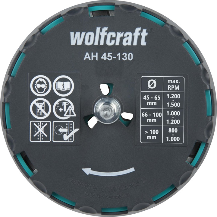 Image du produit wolfcraft Lochsäge verstellbar, Ø 45-130 mm (45 mm, 130 mm)