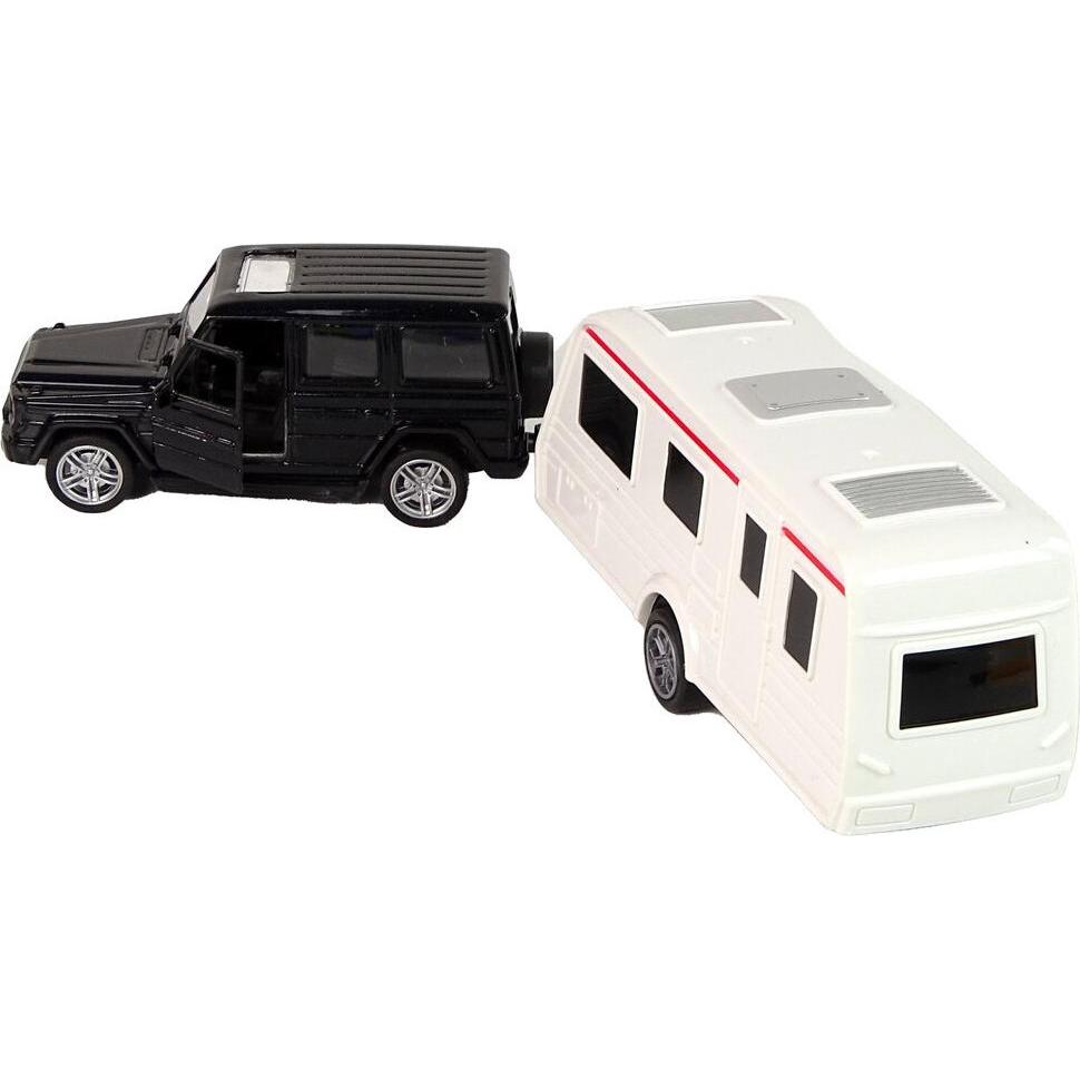 [n]fibrecare Jeep Black Caravan Fahrzeugset Metallelemente