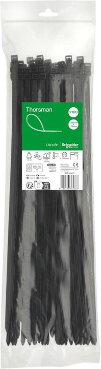 Actual product image APC Cable ties 380X7.6 PU 100 Colour black (Plastic cable ties, 380 mm, 100 pcs.)