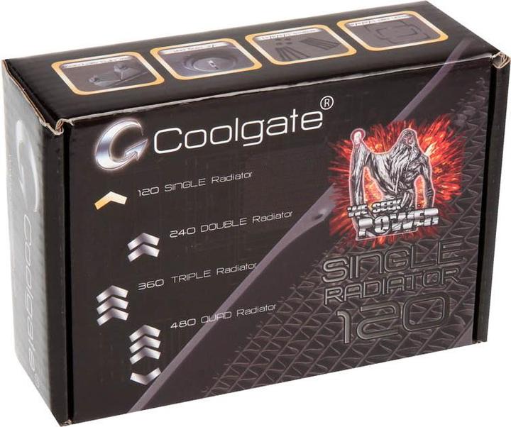 Actual product image Coolgate CG120 120mm Radiator - black (120 mm)