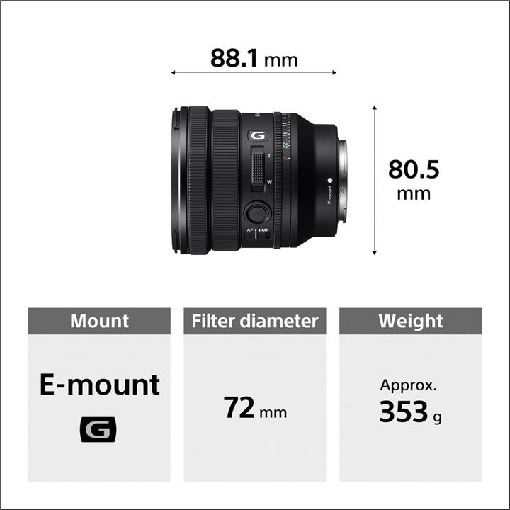 Image du produit Sony FE C 16-35 mm f/3-22 T3,1 G (Sony E, APS-C / DX, Plein format)