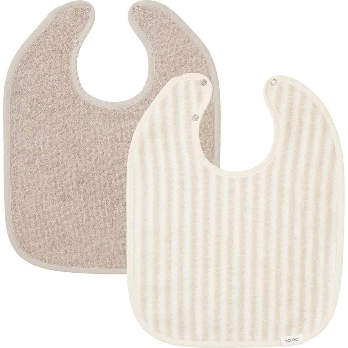 Koeka, Lätzchen, Lätzchen 2-pack Playa sand/clay