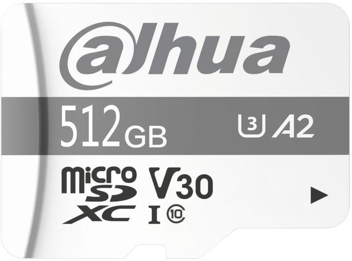 Actual product image Dahua Card TF-P100 MicroSDXC 512 GB Class 10 UHS-I U3 A1 V30 (TF-P100-512GB) (512 GB, microSDXC, U3, UHS-I)