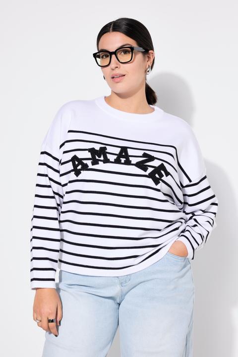 Actual product image Studio Untold Breton Striped Long Sleeve AMAZE Sweater (54)