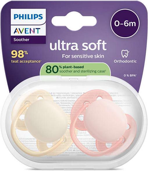 Produktbild Philips Avent Pacifier SCF091/38 ultra soft (2 x, bis 6 Monate)