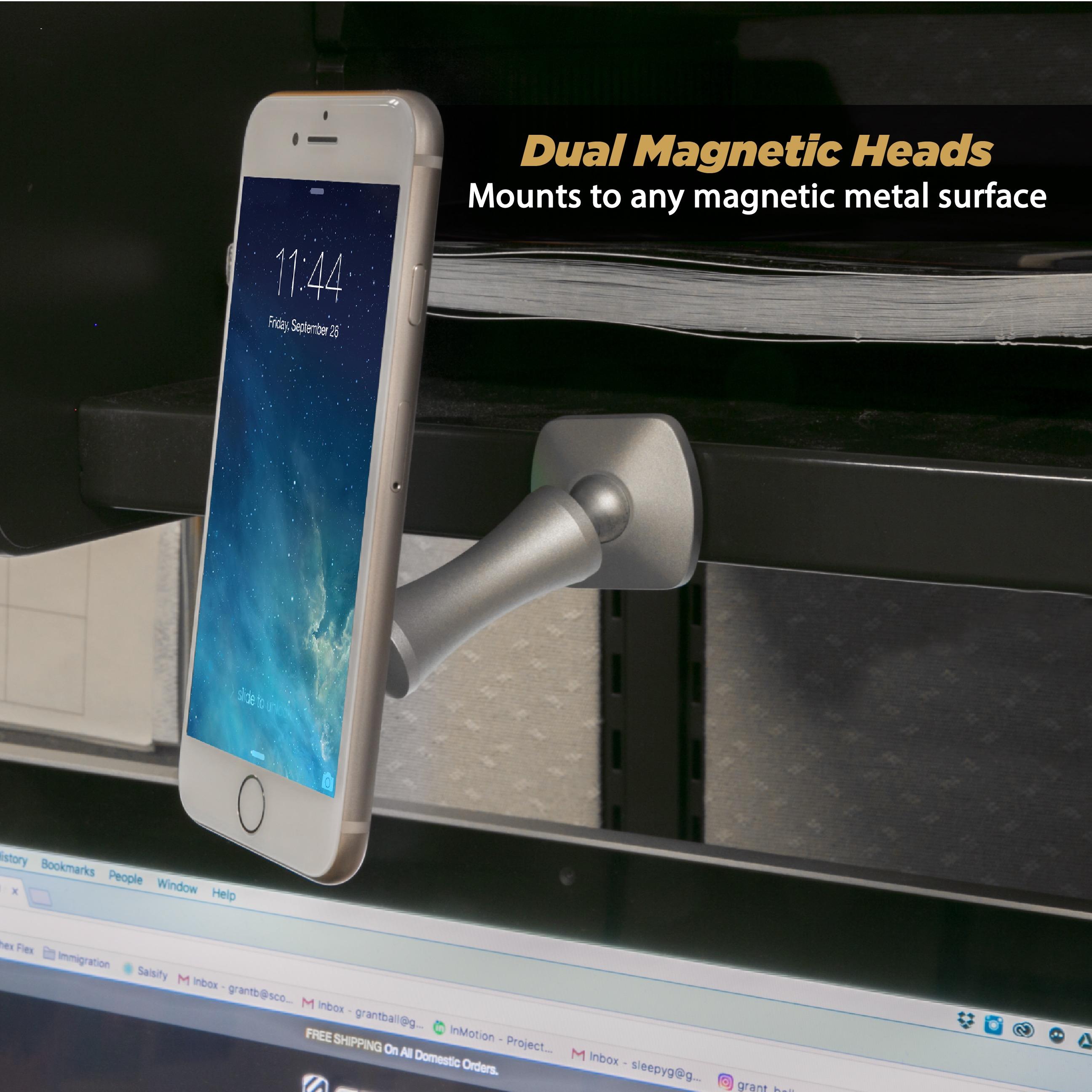 Thumbnail - Scosche MagicMount Elite Pivot, Smartphone Halterung, Silber
