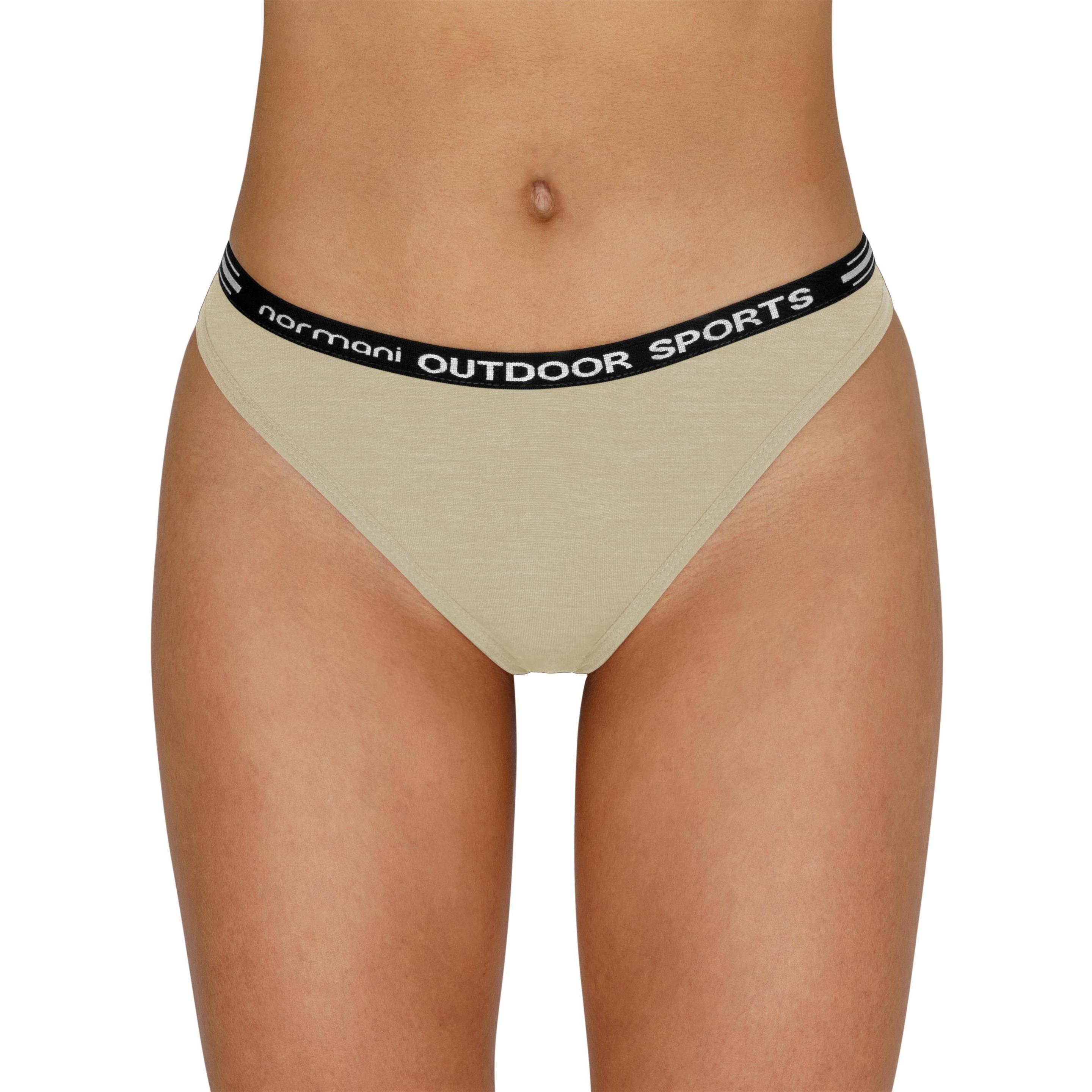 Thumbnail - Normani, Damen, Unterhosen, Damen Merino Tanga Dubbo - 8446, Weiss, (S)
