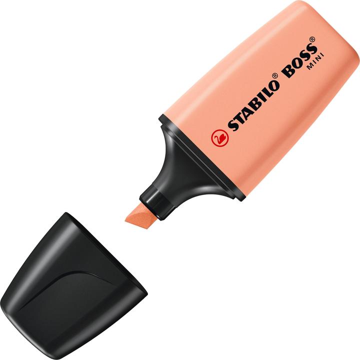 Produktbild STABILO Boss Mini Pastell 6er Etui (Apricot, Gelb, Wolkenblau, Lila, rosa und minze, 5 mm, 6 x)