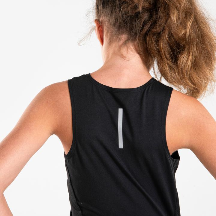 Image du produit Kiprun Débardeur Crop Top running respirant Fille -KIPRUN 900 Noir