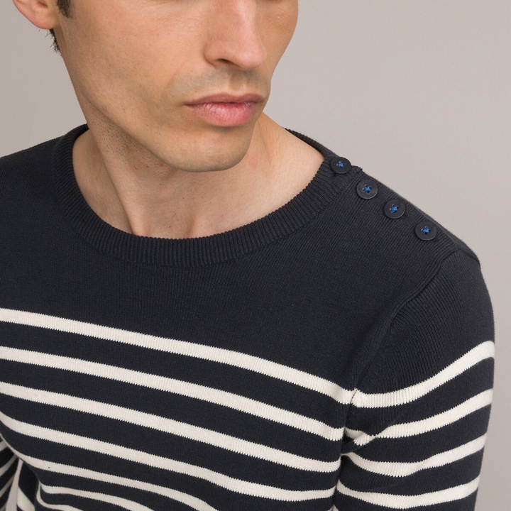 Image du produit La Redoute Collections Pull marin en coton biologique (XXL)